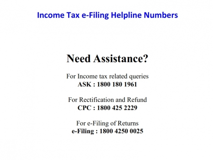 Income tax helpline